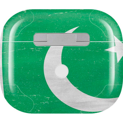 Pakistan Flag Distressed Apple AirPods (3rd Gen 2021) Skin